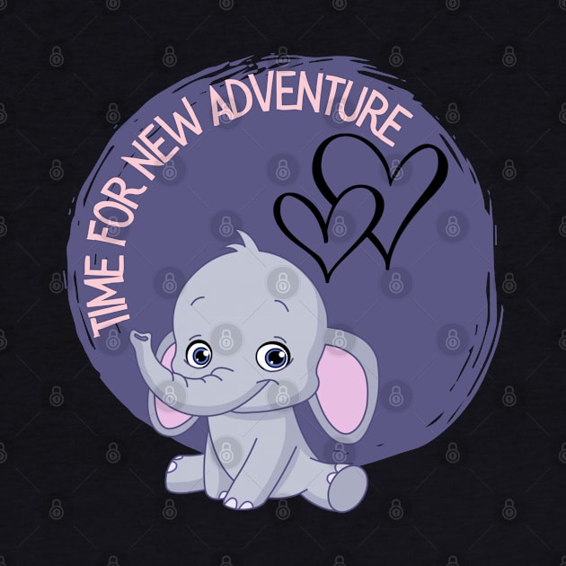 Time for new adventure Hello little elephant cute baby outfit by BoogieCreates